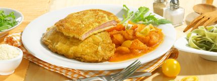 Angerichtes Gericht für das Rezept Piccata alla Milanese
